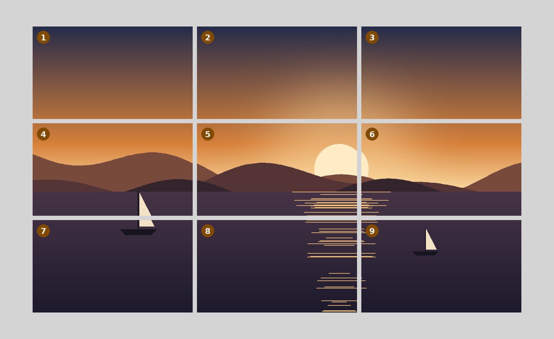 Illustration of a picture divided into tiles, for Custom Image Splitter